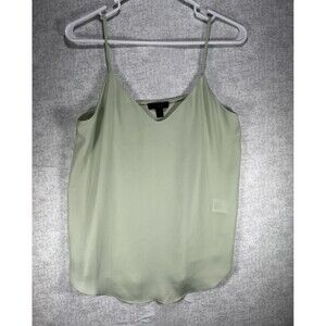 J Crew Women's V neck Cami Top Size 0 mint green adjustable straps